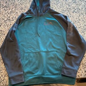 Dark green and Gray Mens L UA Hoodie